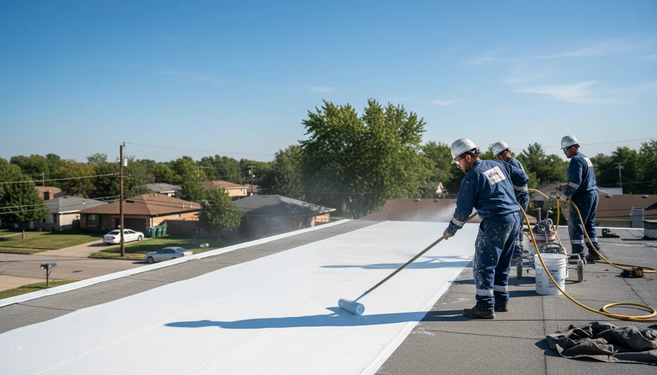 Commercial roof coating in Warminster, PA near me